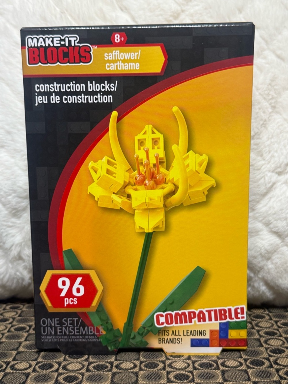 Make-It Blocks Safflower Flower Construction Set - 96 pcs